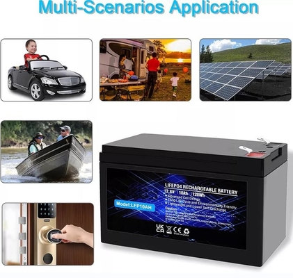12.8V 10Ah lithiumfosfaatbatterij Ingebouwde LiFePO4 oplaadbare batterij