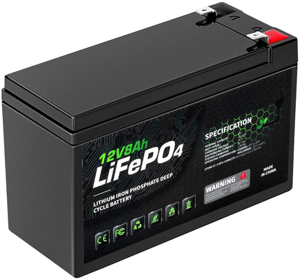 8AH 12 volt oplaadbare lithium-ionbatterij Deep Cycle NCM BMS
