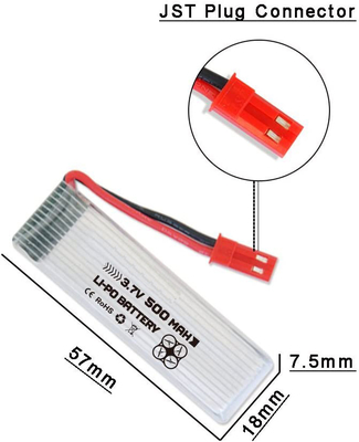 U818A U817 lithium-polymeerbatterij 3.7v 500mah Lipo-batterij met X4-oplader