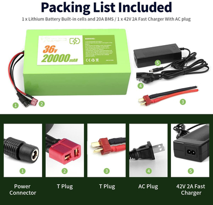 de Fiets van 48V 8Ah E/36V-Pak van de Lithium het Ionenbatterij 15A voor Huistoestellen