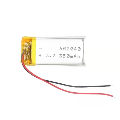 3.7v 500mAh Li-lithiumpolymeerbatterij 0.35A niet oplaadbaar met draad