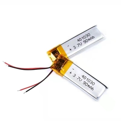 401030 Oplaadbare lithium-polymeerbatterij 0,09A 90mAh BT-headsetbatterij