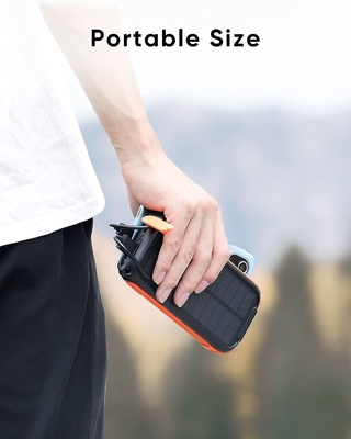 Echte draagbare handslinger Solar Power Bank Station 26800mAh NCM