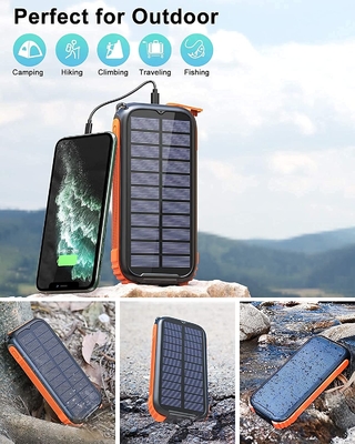Echte draagbare handslinger Solar Power Bank Station 26800mAh NCM