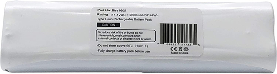 1605 16052 Bissell Stofzuiger Lithium Batterij Compatibel
